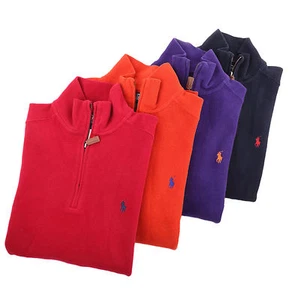 Ralph Lauren Polo Men 1/2 Half Zip Mock Neck Sweat Shirt Sweater - Free $0 Ship - Picture 1 of 6