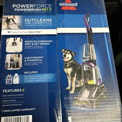 Bissell Model 2910 Powerforce Powerbrush Pet Lightweight Carpet Cleaner NEW! - Image 1 of 4