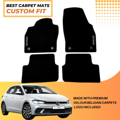 Alfombrillas coche alfombra para VW Polo 2021-2025 alfombras de terciopelo impermeables revestimientos automáticos Foto 1 de 4