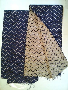Antique Heavy Weave Fabric Durable Herringbone Weave-2 Pieces 48x58 inches each - Picture 1 of 3