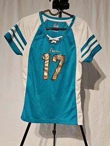 Miami Dolphins jersey t shirt ladies Draft Ryan Tannehill aqua M - Picture 1 of 5