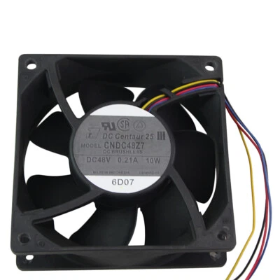 48V 10W 0.21A 3200 RPM 4-wire Cooling Fan CNDC48Z7 PM-X1 - Image 1 of 4