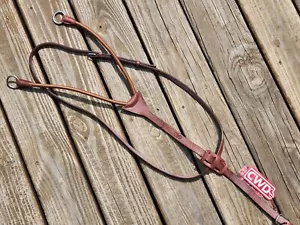 CWD Brown Leather Elastic Running Martingale - Size 3 (Full) - NWT! - Picture 1 of 12