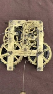 Antique Waterbury Shelf Mantle Wall Clock Movement Parts / Repair Vintage Clock - Picture 1 of 15