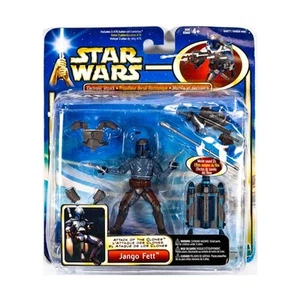 Hasbro Action Figure Attack of the Clones - Jango Fett (Deluxe Figure) New - Picture 1 of 2