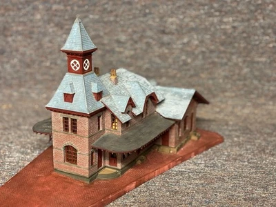 Estação HO "Point of Rocks" com plataforma: elenco e sólido = "Mais Fotografado" - Imagem 1 de 4