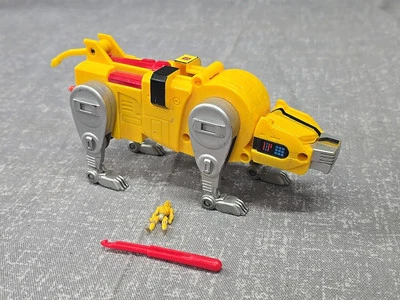 1998 Voltron Third Dimension Yellow Lion Trendmasters W/ missle & Pilot 3rd - Image 1 of 4