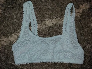 VS Bralette Blumen Spitze ungefüttert NEU Large Minty Aqua  - Bild 1 von 2