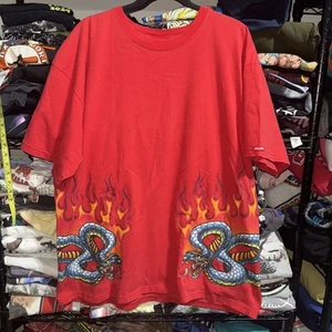 Vintage JNCO Snake Wrap Around Red Shirt Size Xxl - Picture 1 of 7