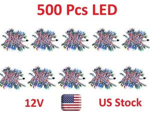 ✅ 500 DC12V WS2811 LED Pixels Light 12mm Individually Addressable RGB Digital ✅ - Picture 1 of 8