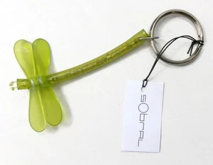 Sobral Brazil Rare Retired Dragonfly Artist Made Key Chain Ring - Picture 1 of 8