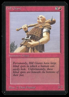 1993 MTG Magic the Gathering Card Alpha Hill Giant Raw NM Gaming Card TCG - Image 1 of 2