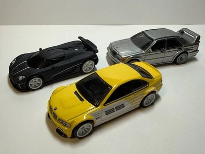 Lote de 3 autos premium Hot Wheels - Mercedes - Koenigsegg - BMW M3 - ¡Seltos y como nuevos! Foto 1 de 4