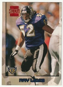 RAY LEWIS 1996 TOPPS STADIUM CLUB #351 - ROOKIE RC - BALTIMORE RAVENS - Picture 1 of 2