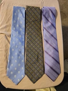 Michael Kors, Paul Frederick & Valerio Garati Ties. 3pk. 100% Silk. Pre Owned - Picture 1 of 5