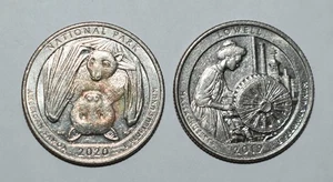 183g. 2 x WEST POINT MINT, 1 PRIVY MARK / 2020 AMERICAN SAMOA (BAT)2019 LOWEL MA - Picture 1 of 2