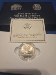 2003 P First Flight Centennial UNC Commemorative C-N Clad Half Dollar OGP & COA - Picture 1 of 4