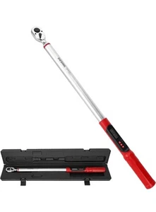Torque Wrench, 1/2 Drive Digital Torque Wrench 12.5-250.8 Ft-Lbs(17-340Nm) ±2% H - Picture 1 of 6