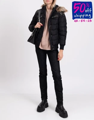 RRP €720 MATCHLESS Down Quilted Jacket Size M PU Leather Details Made in Italy - Image 1 of 4