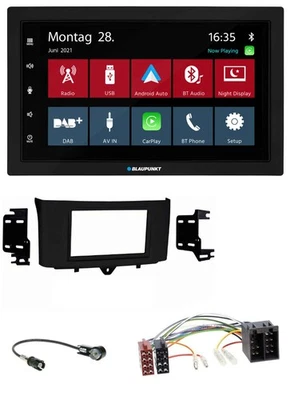 Blaupunkt MP3 Bluetooth DAB 2DIN USB Autoradio für Smart ForTwo 10-15 ISO Profiv - Bild 1 von 4