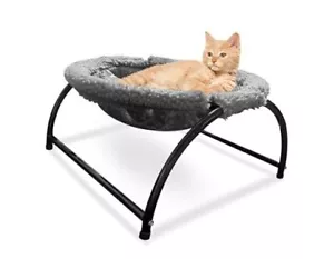 Elevated Cat Hammock Bed - Cozy Cat Hammocks for Large Cats, Versatile Cat gray - Picture 1 of 8