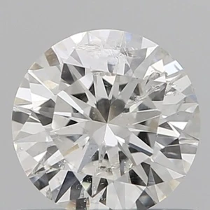 100% GIA CERTIFIED 5.5 mm Real Natural Diamond I/I2 Grade Round Cut 0.65 Ct - Picture 1 of 5