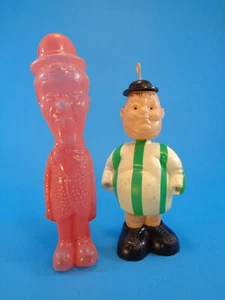 VINTAGE LAUREL & ROBUSTE BLASGEFORMTE KUNSTSTOFFFIGUREN * 1970ER JAHRE HERGESTELLT IN ARGENTINIEN - Bild 1 von 4