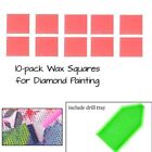 Upgrade Your Home Decor with Durable Glue Wax Squares Set and Drill Tray