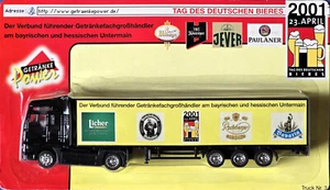 Rarität Tag d. Dt. Bieres 23.4.2003 Werbetruck MAN 10 Jahre Getränke Power - Bild 1 von 2