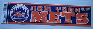 New York Mets Bumper Sticker Wincraft MLB 1999 Near Mint/Mint - Picture 1 of 4