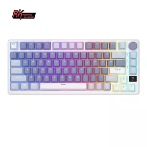 RK M75 Wireless Gaming Keyboard RGB Gasket Mounted Hot-Swappable Blue-Brown New - Picture 1 of 6