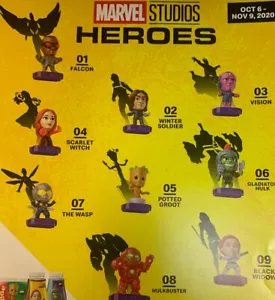 McDONALD'S 2020 MARVEL HEROES - COMPLETE SET OF 9 - SHIPS PRIORITY MAIL - Bild 1 von 1