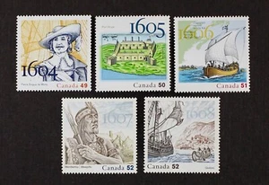 CANADA 2004-2008 #2044, 2115, 2155, 2226,2269 French Settlement set of 5 Mint NH - Picture 1 of 1