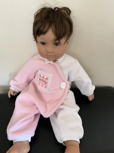 Berenguer Boutique Babypuppe realistisch braunes Haar blaue Augen 20 Zoll - Bild 1 von 9