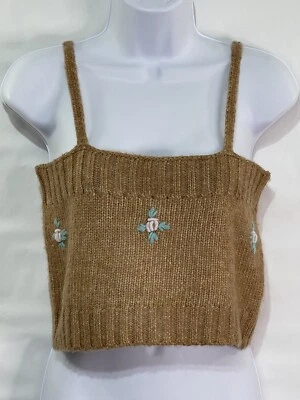 Женская майка Hazel Moon размер XL хаки вязаный ремень без рукавов вышивка камуфляж - Изображение 1 из 4