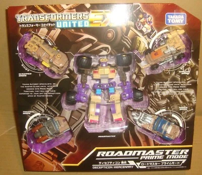 TRANSFORMERS UNITED EX 03 DECEPTICON MERCENARY ROADMASTER PRIME MODE TAKARA TOMY - Immagine 1 di 4