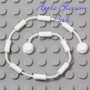 NEW Lego Minifig WHITE CLIMBING ROPE VINE Web String-Poison Ivy Batman Spiderman - Picture 1 of 3