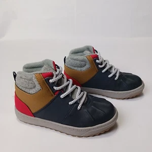 OshKosh B'gosh Toddler Boys' Wistman Navy Lace up fashion boots size 8M - Picture 1 of 14
