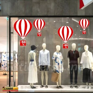 Vetrofanie Saldi estivi adesivi per vetrine negozi promozioni sconti Rif# Mod.8 - Foto 1 di 5