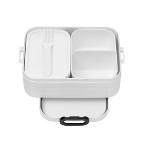 Mepal Lunchbox 0,9 L Brotdose Brotbox Snackbox Vesperdose Kinder Schule weiß - Bild 1 von 4