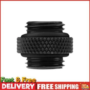 G1/4 Dual External Thread Hose Connector for PC Water Cooling System(Black) ~ - Bild 1 von 10