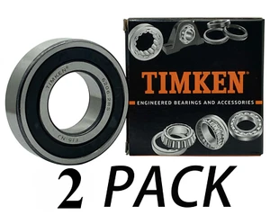 2er Pack 6206-2RS Timken 30x62x16 mm Doppel Gummidichtung Lager Metall - Bild 1 von 5