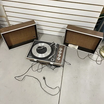 VTG General Electric Man-Made Diamond Solid State 8/8 Turntable Record Play READ - Image 1 of 4