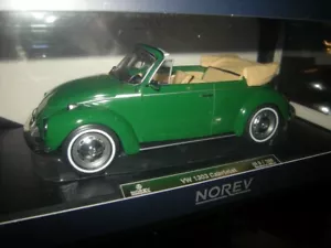 1:18 Norev VW Escarabajo 1303 Cabrio 1973 Zambeze verde/verde en embalaje original edición limitada - Imagen 1 de 1