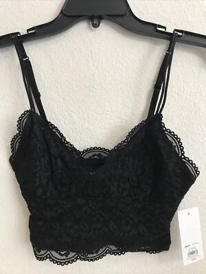 So Pretty Little Layers lace bra juniors Size XS Black retails $20 (APO-85-2) - Image 1 of 4