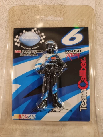 2002 Team Caliber MARK MARTIN #6 Pewter Figurine, Collector Edition, NEW Cover