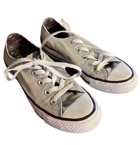 Converse Women's 5 -Kid 3.5 -Sneakers Double Tongue Plum Plaid & Sand Canvas - Picture 1 of 8