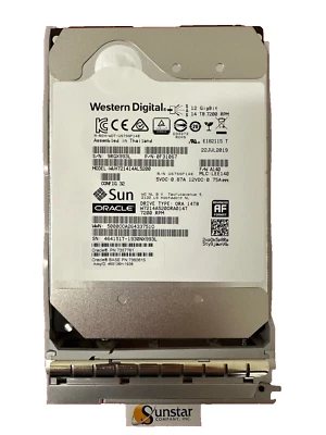 Sun Oracle 14TB 7.2K 12Gb/s SAS 3.5" Hard Drive HDD In Caddy 7357761 7360615 - Image 1 of 3