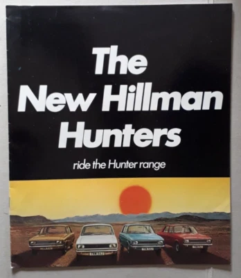 Hillman Hunter Brochure c.1970 - De Luxe Super GL GT Saloon & Estate - LF - Image 1 of 4