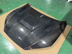 Cubierta de capó ventilada de fibra de carbono real 2017-2024 para Audi A5 S5 RS5 - Imagen 1 de 2
